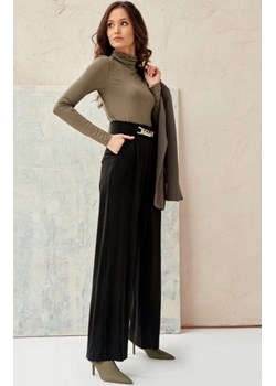 Szerokie spodnie plazzo czarne 0011 ze sklepu intimiti.pl w kategorii Spodnie damskie - zdjęcie 187864542