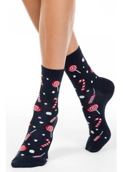 Conte świąteczne skarpety damskie lizaki ze sklepu intimiti.pl w kategorii Skarpetki damskie - zdjęcie 187864714