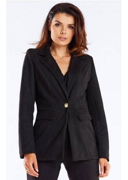 Elegancki czarny żakiet damski A460 ze sklepu intimiti.pl w kategorii Marynarki damskie - zdjęcie 187864923
