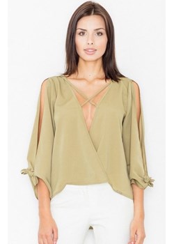 Figl M485 bluzka oliwkowa ze sklepu intimiti.pl w kategorii Bluzki damskie - zdjęcie 187864930