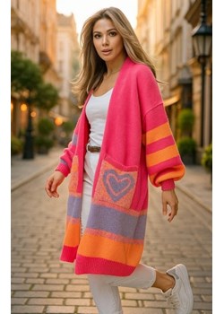 Kolorowy oversizowy długi kardigan Carrie ze sklepu intimiti.pl w kategorii Swetry damskie - zdjęcie 187864974