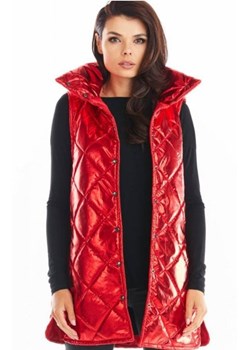 Damska kamizelka bezrękawnik czerwony A383 ze sklepu intimiti.pl w kategorii Kamizelki damskie - zdjęcie 187865064