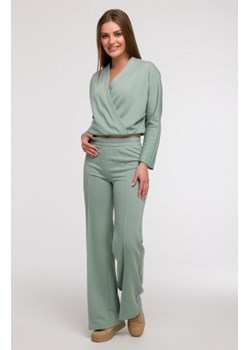 Bewear B296 spodnie dresowe z przeszyciami miętowe ze sklepu intimiti.pl w kategorii Spodnie damskie - zdjęcie 187865174