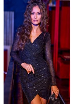 Wieczorowa sukienka cekinowa czarna 0265 ze sklepu intimiti.pl w kategorii Sukienki - zdjęcie 187865324
