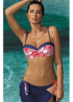 Marko Kostium kąpielowy Marina Blu Scuro M-290 granatowo-czerwony (118) ze sklepu intimiti.pl w kategorii Stroje kąpielowe - zdjęcie 187865462