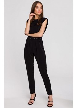 Elegancki kombinezon z poduszkami czarny S259 ze sklepu intimiti.pl w kategorii Kombinezony damskie - zdjęcie 187865474