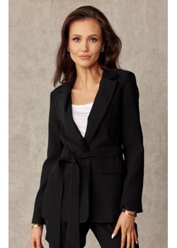 Wiązany żakiet damski czarny 0004 ze sklepu intimiti.pl w kategorii Marynarki damskie - zdjęcie 187865503