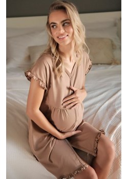Doctor Nap 9600 koszula nocna ciążowa brązowa ze sklepu intimiti.pl w kategorii Koszule nocne - zdjęcie 187865923