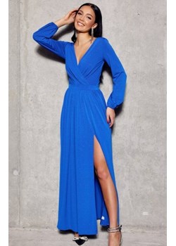 Roco 0227 długa sukienka wieczorowa chabrowa ze sklepu intimiti.pl w kategorii Sukienki - zdjęcie 187866054