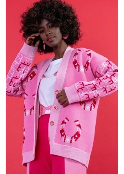 Fobya F1659 kardigan z wzorem podkowy ze sklepu intimiti.pl w kategorii Swetry damskie - zdjęcie 187866102