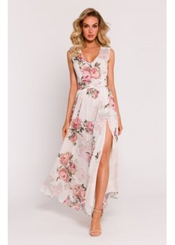 Moe sukienka maxi szyfonowa z wysokim rozcięciem M781/2 ze sklepu intimiti.pl w kategorii Sukienki - zdjęcie 187866452