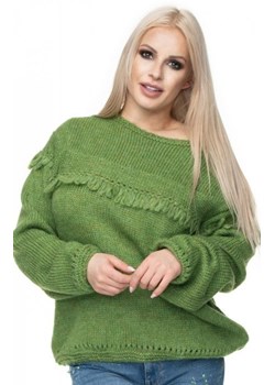 Cieplutki sweter z frędzlami 30062 ze sklepu intimiti.pl w kategorii Swetry damskie - zdjęcie 187866694