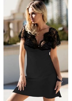 Kayla czarna nocna koszulka damska ze sklepu intimiti.pl w kategorii Koszule nocne - zdjęcie 187866803