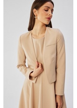 Stylove S368 krótka marynarka bez zapięcia beżowa ze sklepu intimiti.pl w kategorii Marynarki damskie - zdjęcie 187866831
