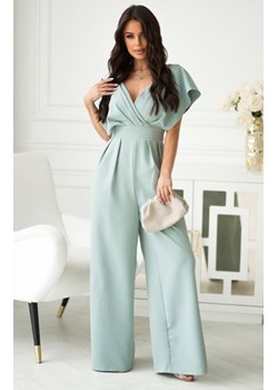 Bicotone elegancki kombinezon z zakrytymi ramionami miętowy ze sklepu intimiti.pl w kategorii Kombinezony damskie - zdjęcie 187866933