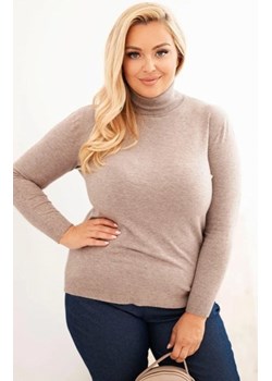 Sweter damski wiskozowy Plus Size z golfem fango ze sklepu intimiti.pl w kategorii Swetry damskie - zdjęcie 187867243
