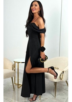 Błyszcząca czarna długa sukienka wieczorowa Silla ze sklepu intimiti.pl w kategorii Sukienki - zdjęcie 187867361