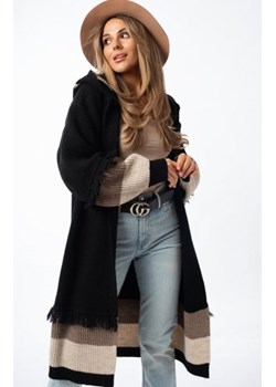Lori oversizowy kardigan z kapturem czarny ze sklepu intimiti.pl w kategorii Swetry damskie - zdjęcie 187867763