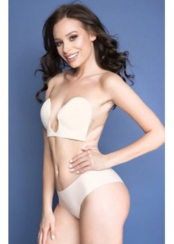 Biustonosz do głębokich dekoltów V!bra beżowy ze sklepu intimiti.pl w kategorii Biustonosze - zdjęcie 187867784