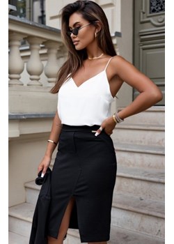 Ivon Lina midi spódnica z przeszyciami czarna ze sklepu intimiti.pl w kategorii Spódnice - zdjęcie 187868043