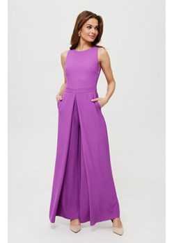 Makover kombinezon z szerokimi nogawkami lawendowy K184 ze sklepu intimiti.pl w kategorii Kombinezony damskie - zdjęcie 187868364