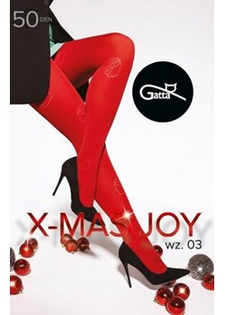 Gatta X-Mas Joy wz.03 5XL rajstopy damskie ze sklepu intimiti.pl w kategorii Rajstopy - zdjęcie 187868410