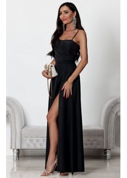 Elizabeth Nathalie długa gładka sukienka czarna ze sklepu intimiti.pl w kategorii Sukienki - zdjęcie 187868463