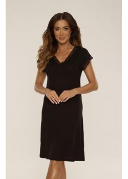 De Lafense Hazel 816 czarna koszula damska ze sklepu intimiti.pl w kategorii Koszule nocne - zdjęcie 187868542