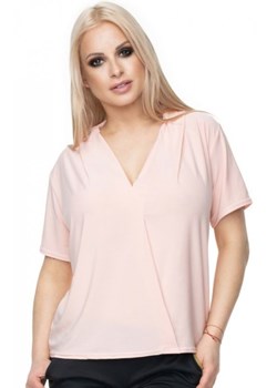 Zwiewna bluzka damska różowa 0107 ze sklepu intimiti.pl w kategorii Bluzki damskie - zdjęcie 187868660