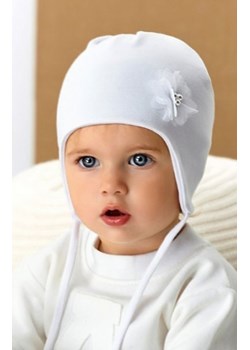 AJS 48-006 czapka z kwiatuszkiem ze sklepu intimiti.pl w kategorii Czapki dziecięce - zdjęcie 187868723