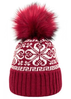 Art of polo Grudniowy Poranek bordowa czapka damska ze sklepu intimiti.pl w kategorii Czapki zimowe damskie - zdjęcie 187868830