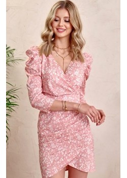 Ołówkowa sukienka w kwiaty 0329/L01 ze sklepu intimiti.pl w kategorii Sukienki - zdjęcie 187868954