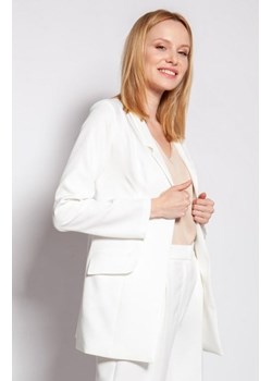 Klasyczny żakiet ecru ZA119 ze sklepu intimiti.pl w kategorii Marynarki damskie - zdjęcie 187868971