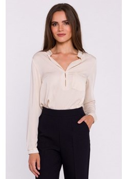 Stylove S375 bluzka z długimi rękawami beżowa ze sklepu intimiti.pl w kategorii Bluzki damskie - zdjęcie 187869152
