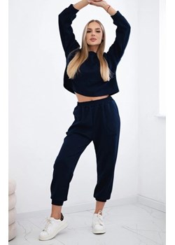 Komplet z wiskozy Amour granatowy ze sklepu intimiti.pl w kategorii Dresy damskie - zdjęcie 187869353