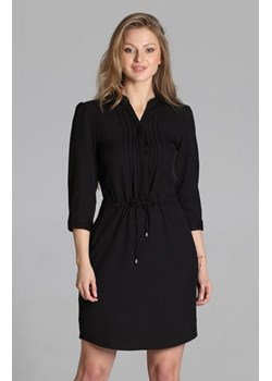 Sukienka ze szczypankami czarna SUK149 ze sklepu intimiti.pl w kategorii Sukienki - zdjęcie 187869624