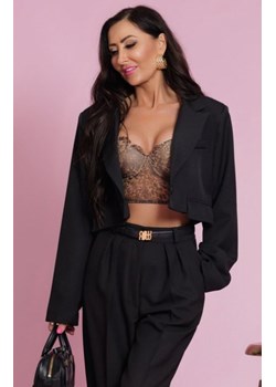 Elizabeth Polly krótki żakiet damski czarny ze sklepu intimiti.pl w kategorii Marynarki damskie - zdjęcie 187869710