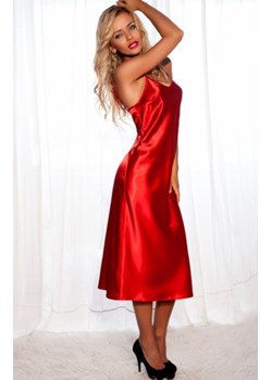 Kalimo długa satynowa koszulka Argentina czerwona ze sklepu intimiti.pl w kategorii Koszule nocne - zdjęcie 187870091