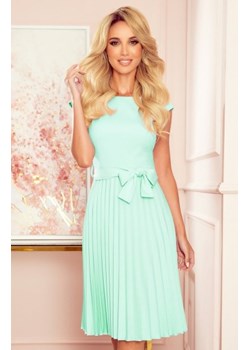 Numoco 311-9 LILA plisowana sukienka z krótkim rękawkiem ze sklepu intimiti.pl w kategorii Sukienki - zdjęcie 187870414