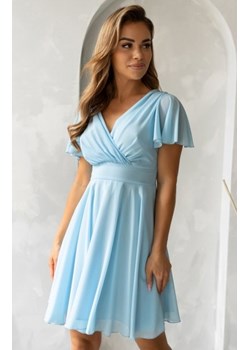 Nifiko Mona szyfonowa sukienka błękitna ze sklepu intimiti.pl w kategorii Sukienki - zdjęcie 187870454