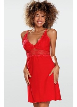 Dkaren Pia czerwona koszulka nocna ze sklepu intimiti.pl w kategorii Koszule nocne - zdjęcie 187870633