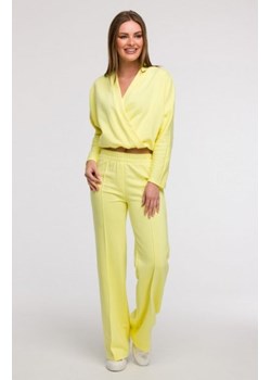 Bewear B296 spodnie dresowe z przeszyciami cytrynowe ze sklepu intimiti.pl w kategorii Spodnie damskie - zdjęcie 187870672