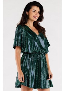 Oversizowa zielona sukienka A561 ze sklepu intimiti.pl w kategorii Sukienki - zdjęcie 187870812