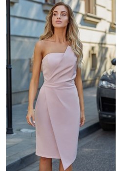 Moe M409 sukienka wieczorowa pudrowy róż ze sklepu intimiti.pl w kategorii Sukienki - zdjęcie 187871341