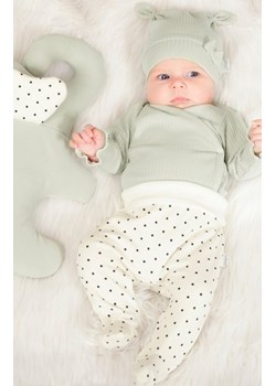 Oliwkowe body kopertowe prążek ze sklepu intimiti.pl w kategorii Body niemowlęce - zdjęcie 187871480