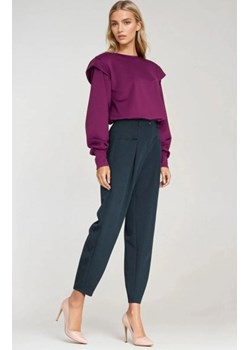 Nife spodnie baggy z wyskoim stanem granatowe ze sklepu intimiti.pl w kategorii Spodnie damskie - zdjęcie 187871550