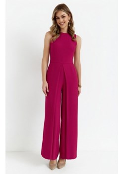 Makover kombinezon z szerokimi nogawkami śliwkowy K184 ze sklepu intimiti.pl w kategorii Kombinezony damskie - zdjęcie 187871561
