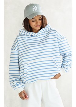 Bluza damska z kapturem w paski ze sklepu intimiti.pl w kategorii Bluzy damskie - zdjęcie 187871681