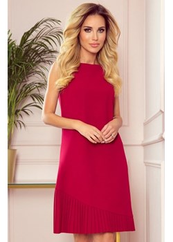 Numoco 308-2 KARINE trapezowa sukienka z asymetryczną plisą ze sklepu intimiti.pl w kategorii Sukienki - zdjęcie 187872003