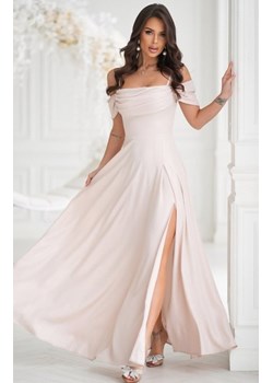 Bicotone 330 długa sukienka błysk  jasny beż ze sklepu intimiti.pl w kategorii Sukienki - zdjęcie 187872382